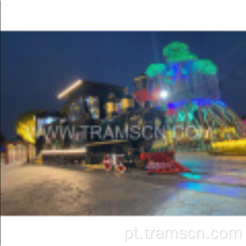 Trem de trilha elétrica do lítio do parque de diversões para venda
